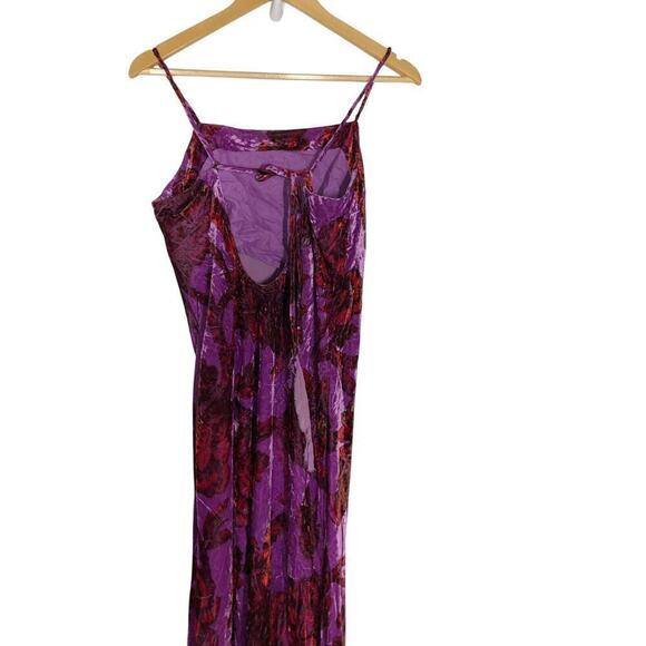 Rhode Jemima Dress Floral Midi Purple 4 - Picture 10 of 16